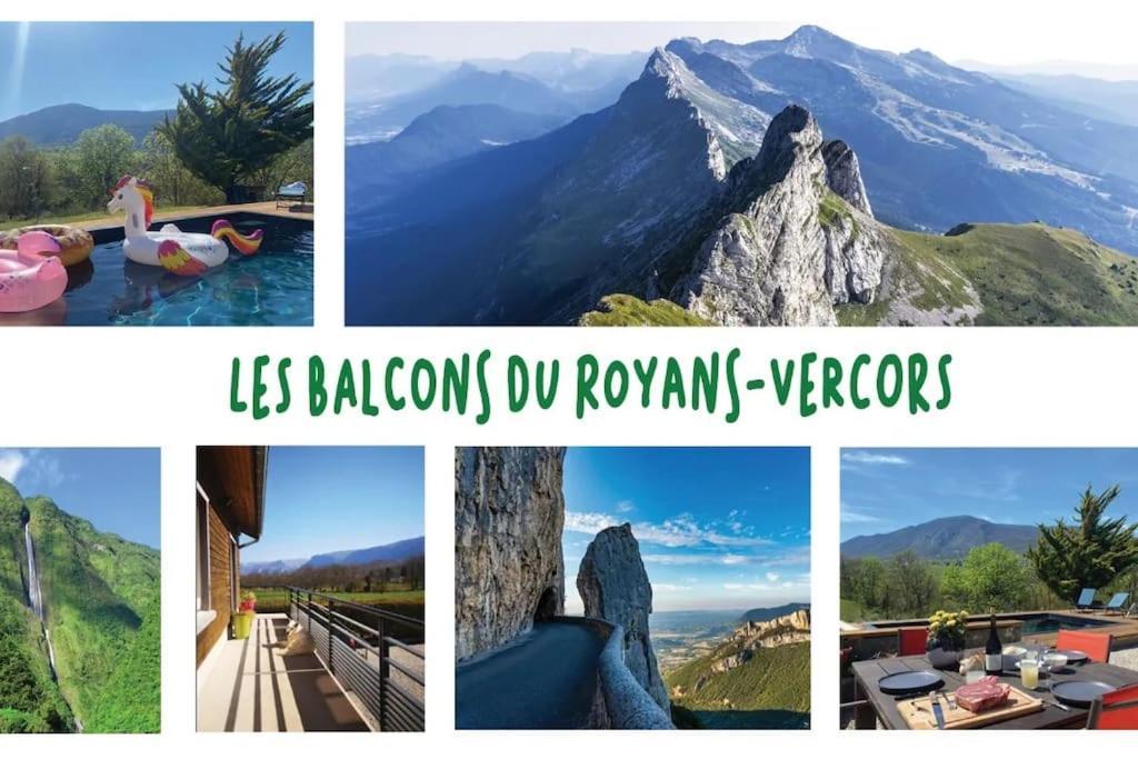 Balcons Du Royans.Logement Entier Piscine Saint-Jean-en-Royans Eksteriør bilde